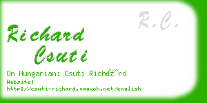 richard csuti business card